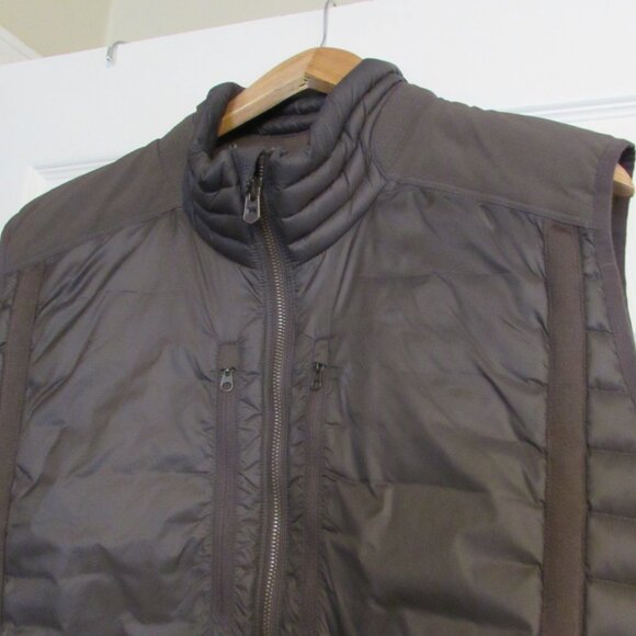 KUHL PROJEKT BORN IN THE MOUNTAINS Brown Quilted Goose Down Vest Size XL - Picture 3 of 5